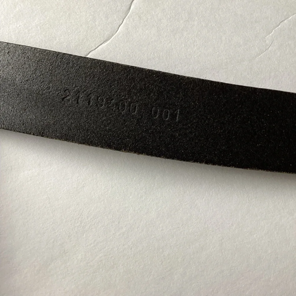 Polo Ralph Lauren Belt Mens 36/90 Black Italian Saddle Leather - Picture 7 of 15